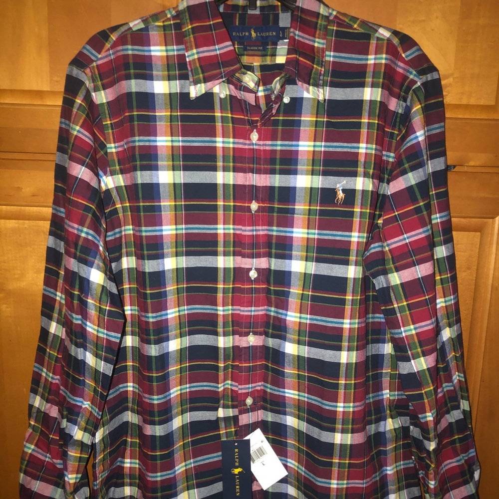 - NWT Ralph Lauren Men’s Long Sleeve Shirt. NEW WITH TAGS. I have 2 of these.